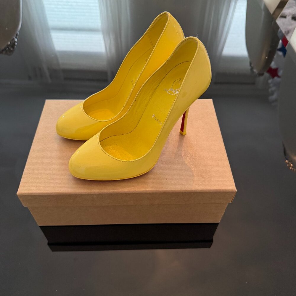 Christian Louboutin patent leather pumps